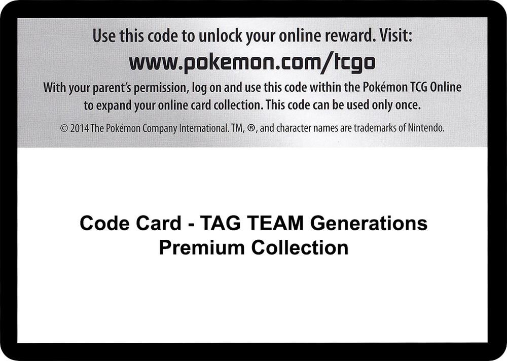 Code Card - TAG TEAM Generations Premium Collection, Miscellaneous Cards & Products P529690