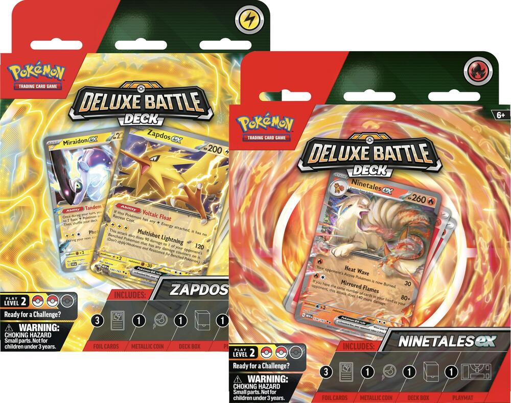 Deluxe Battle Deck: Zapdos ex/Ninetales ex [Set of 2], Miscellaneous Cards & Products P541321