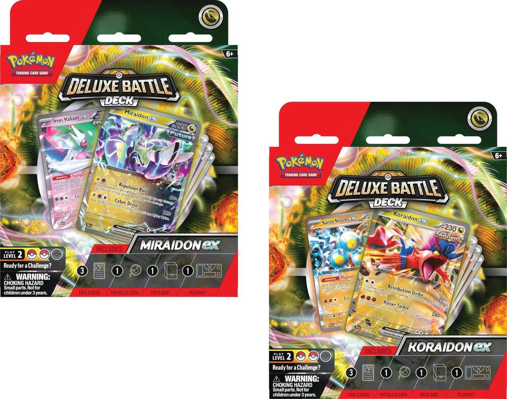Deluxe Battle Deck: Miraidon ex/Koraidon ex  [Set of 2], Miscellaneous Cards & Products P564248