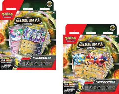 Deluxe Battle Deck: Miraidon ex/Koraidon ex  [Set of 2], Miscellaneous Cards & Products P564248