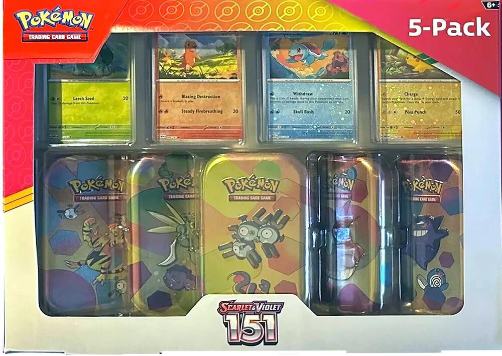 Costco Pokemon Scarlet & Violet 151 Mini Tin 5-pack (Magneton), Miscellaneous Cards & Products P587747