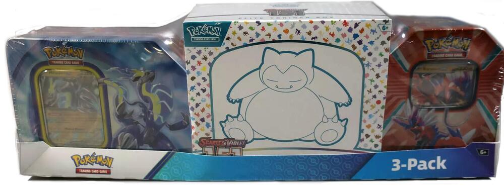Costco Pokemon Collector 3-Pack: Scarlet & Violet 151 ETB + Paldea Legends Tins, Miscellaneous Cards & Products P587750