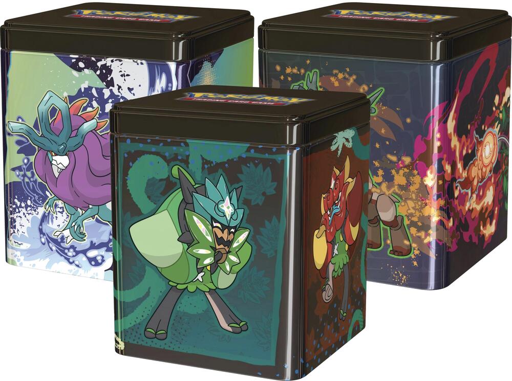 Pokemon Stacking Tins: Treasures of Ruin, Paradox Pokemon, Ogerpon [Set of 3], Miscellaneous Cards & Products P616297
