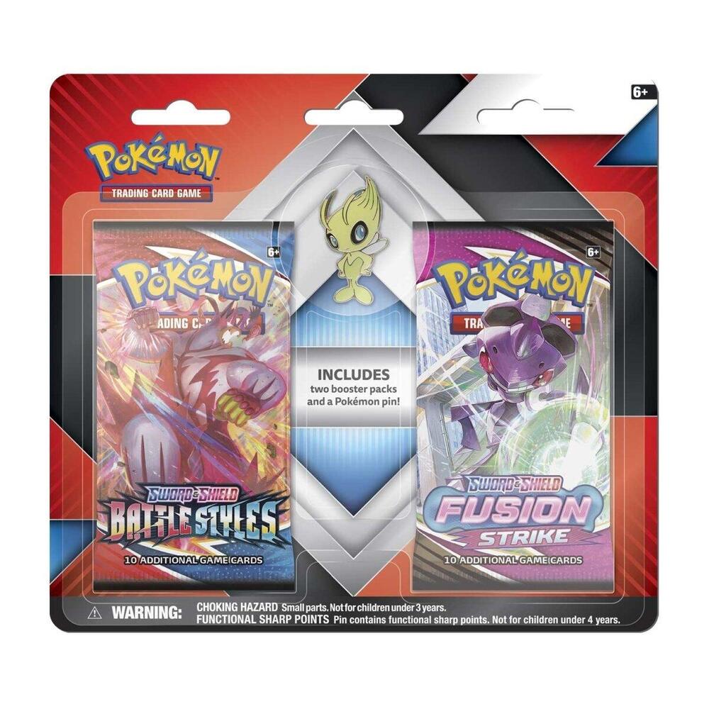 2 Booster Packs & Celebi Collector's Pin, Miscellaneous Cards & Products P625049
