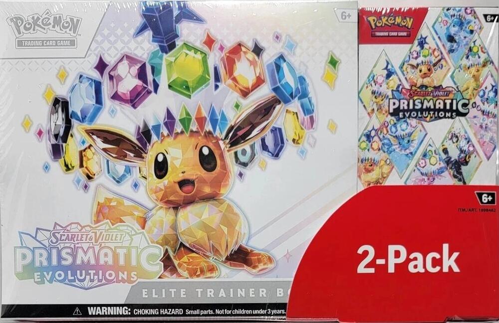 Costco Pokemon Prismatic Evolutions 2-Pack Trainer Box and Booster Bundle, Miscellaneous Cards & Products P636740