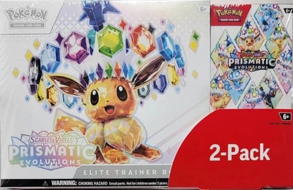 Costco Pokemon Prismatic Evolutions 2-Pack Trainer Box and Booster Bundle, Miscellaneous Cards & Products P636740