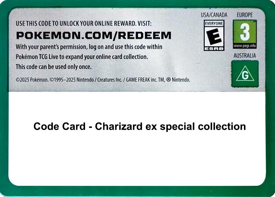 Code Card - Charizard ex special collection, Miscellaneous Cards & Products P641892