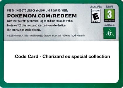 Code Card - Charizard ex special collection, Miscellaneous Cards & Products P641892