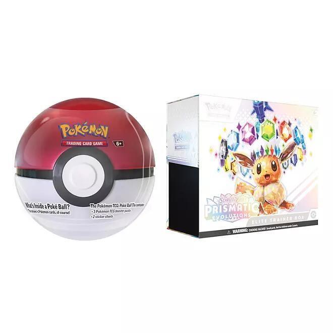 Prismatic Evolutions Elite Trainer Box and Pokeball (Sam's Club), Miscellaneous Cards & Products P644852