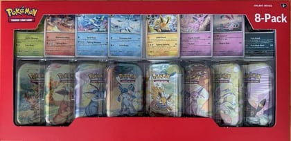 Costco Prismatic Evolutions 8-Pack Mini Tins, Miscellaneous Cards & Products P653892