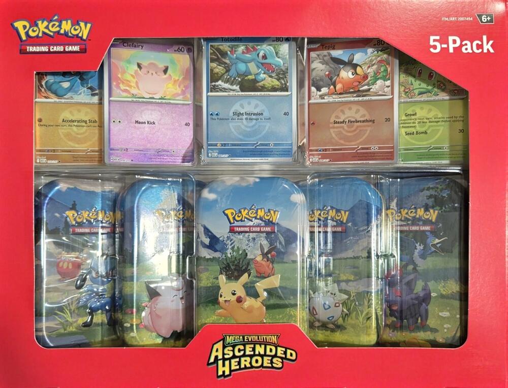 Costco Ascended Heroes Mini Tins 5-Pack, Miscellaneous Cards & Products P719650
