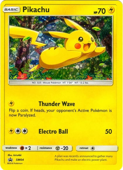 Pikachu - SM04 (General Mills), Miscellaneous Cards & Products SM04