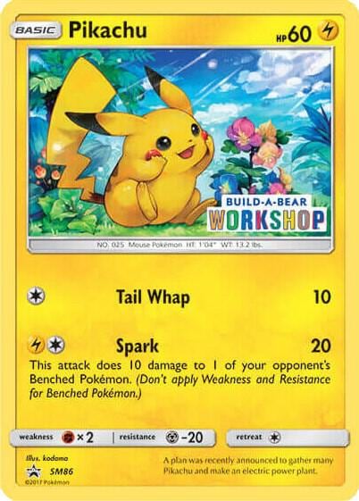 Pikachu - SM86 (Build-A-Bear Workshop Exclusive), Miscellaneous Cards & Products SM86