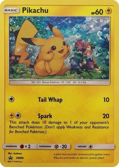 Pikachu - SM86 (General Mills Promo), Miscellaneous Cards & Products SM86