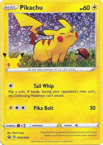 Pikachu - SWSH039 (General Mills), Miscellaneous Cards & Products SWSH039
