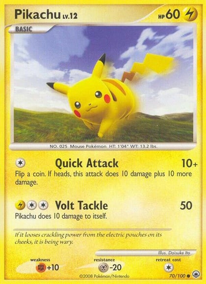 Pikachu, Majestic Dawn 70/100