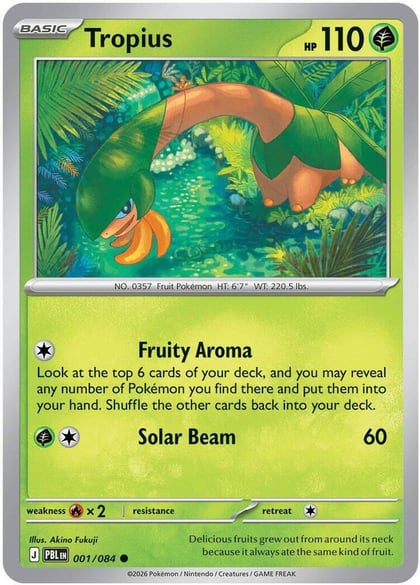 Tropius, ME05: Pitch Black 001/084