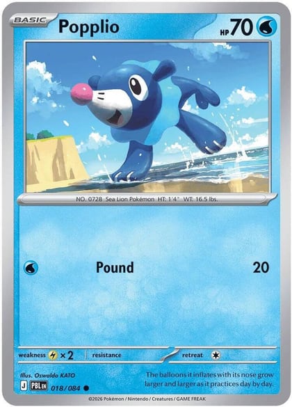 Popplio, ME05: Pitch Black 018/084