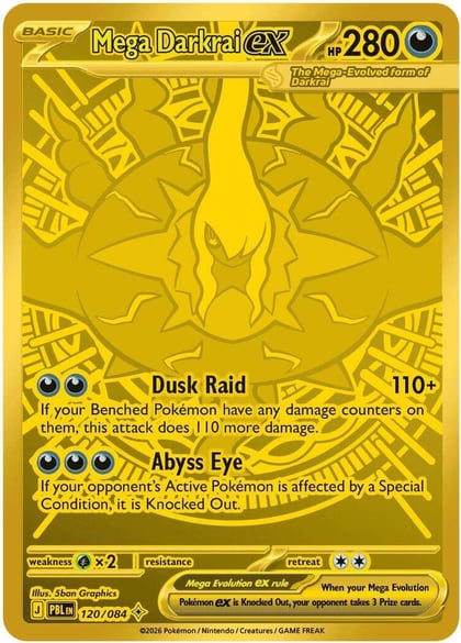 Mega Darkrai ex - 120/084, ME05: Pitch Black 120/084