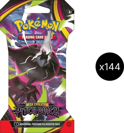 Pitch Black Sleeved Booster Case, ME05: Pitch Black P692956