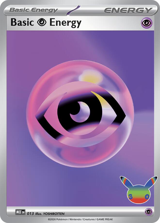 Basic Psychic Energy - 013 (30th Celebration), MEE: Mega Evolution Energies 013