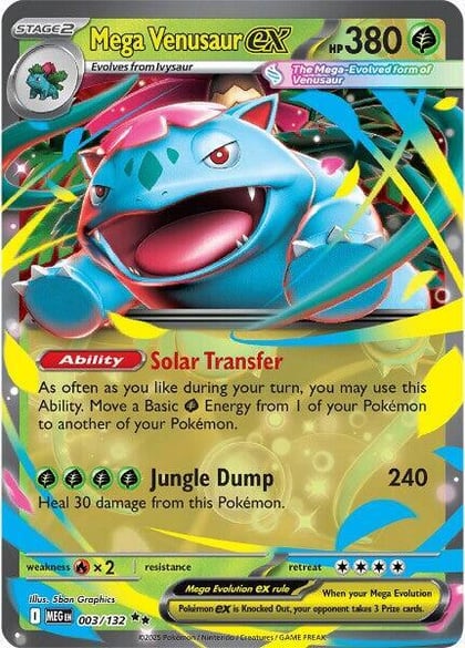 Mega Venusaur ex - 003/132, ME01: Mega Evolution 003/132