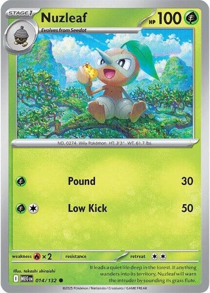 Nuzleaf, ME01: Mega Evolution 014/132