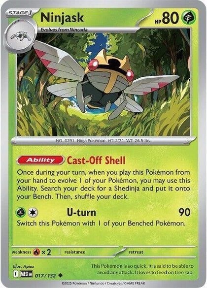 Ninjask - 017/132, ME01: Mega Evolution 017/132