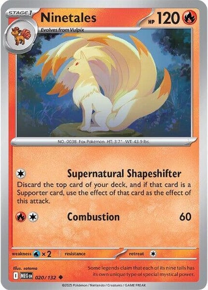 Ninetales, ME01: Mega Evolution 020/132