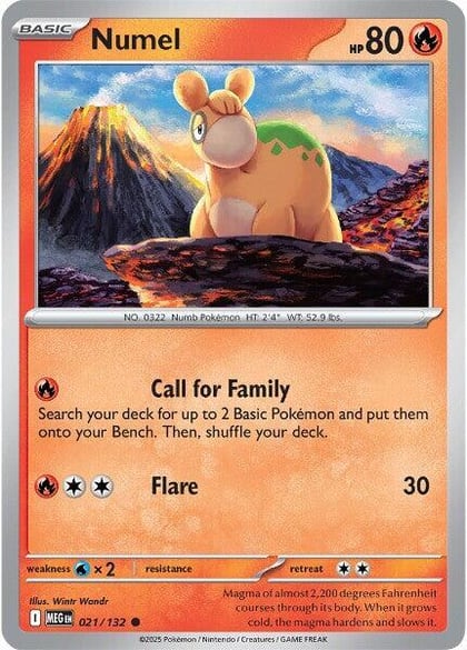 Numel, ME01: Mega Evolution 021/132
