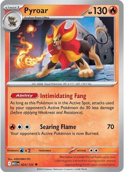 Pyroar, ME01: Mega Evolution 024/132