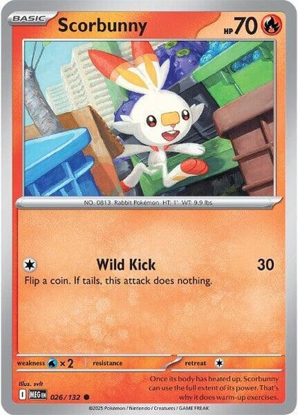 Scorbunny, ME01: Mega Evolution 026/132