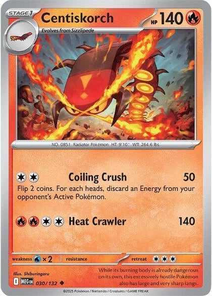 Centiskorch, ME01: Mega Evolution 030/132