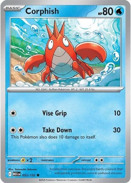 Corphish, ME01: Mega Evolution 033/132