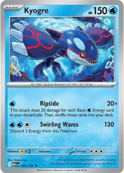 Kyogre, ME01: Mega Evolution 034/132