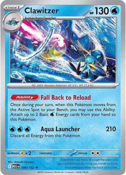 Clawitzer - 038/132, ME01: Mega Evolution 038/132