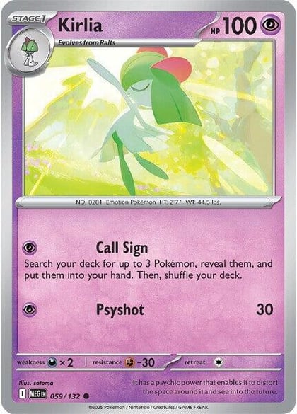 Kirlia, ME01: Mega Evolution 059/132