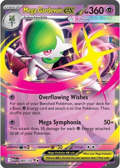 Mega Gardevoir ex - 060/132, ME01: Mega Evolution 060/132
