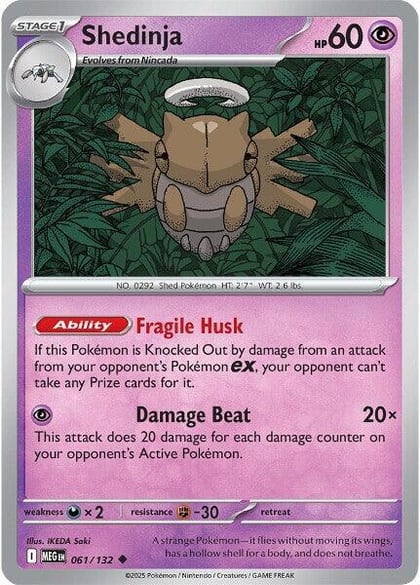 Shedinja - 061/132, ME01: Mega Evolution 061/132