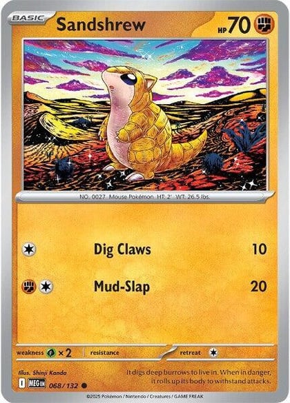 Sandshrew, ME01: Mega Evolution 068/132