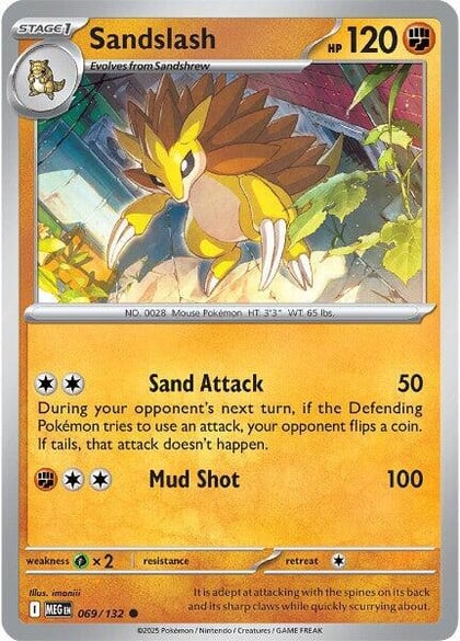 Sandslash, ME01: Mega Evolution 069/132