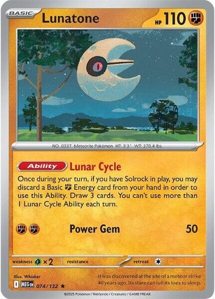 Lunatone, ME01: Mega Evolution 074/132