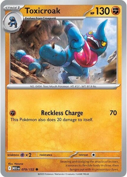 Toxicroak, ME01: Mega Evolution 079/132