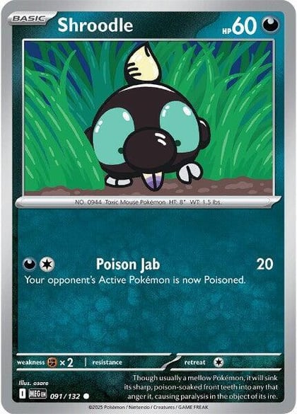 Shroodle - 091/132, ME01: Mega Evolution 091/132