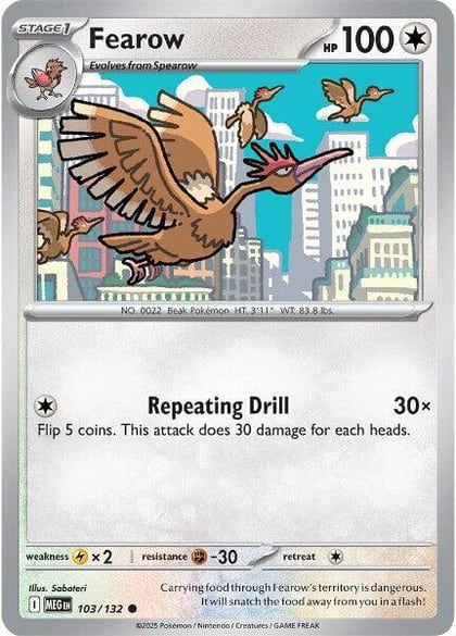 Fearow, ME01: Mega Evolution 103/132