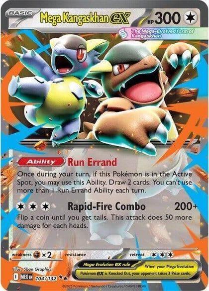 Mega Kangaskhan ex - 104/132, ME01: Mega Evolution 104/132