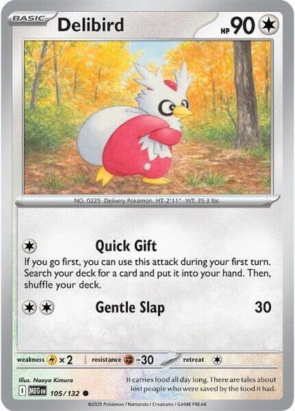 Delibird - 105/132, ME01: Mega Evolution 105/132