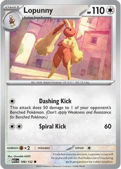 Lopunny, ME01: Mega Evolution 108/132