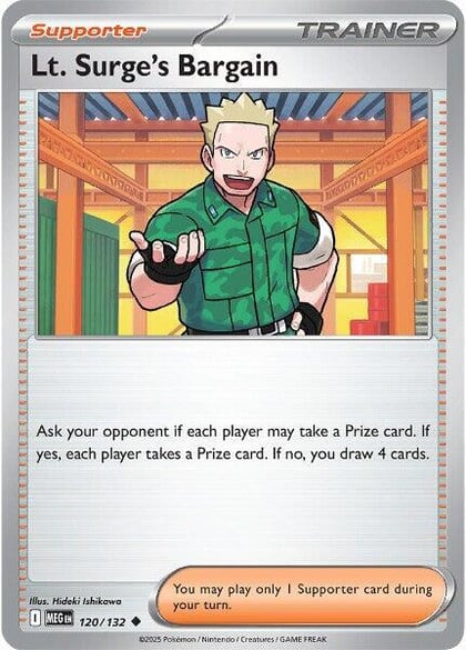 Lt. Surge's Bargain - 120/132, ME01: Mega Evolution 120/132