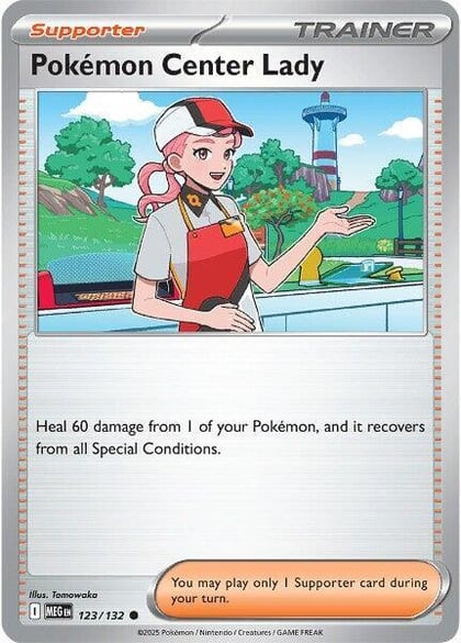Pokemon Center Lady, ME01: Mega Evolution 123/132